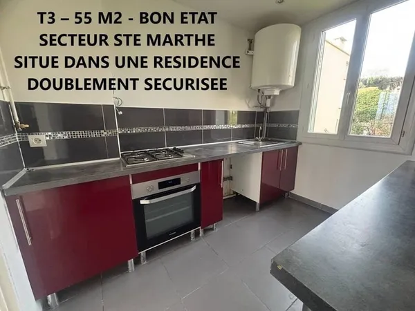 Appartement 3 pièces 55 m²