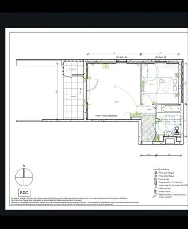 Appartement T2 43 m² + jardin 85 m² + parking - Colmar Croix-Blanche