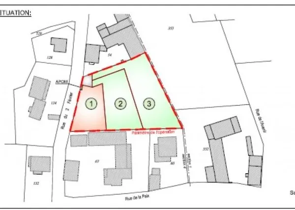 Terrain en lotissement 697 m²