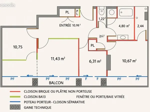 Appart 60m2