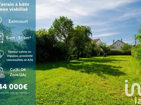 Terrain constructible 516 m²
