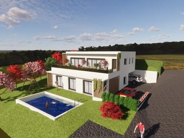 TIGNIEU village, terrain à bâtir d'environ 600 m2