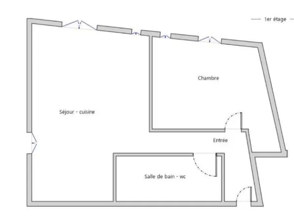 Loue appartement T2 meublé