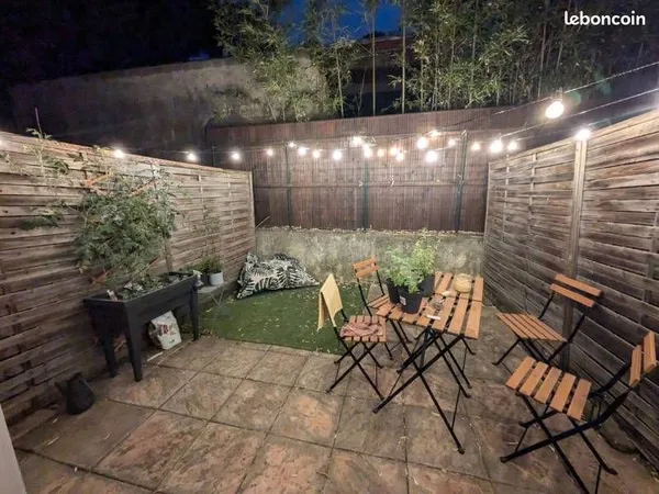 Studio meublé 22 m2 avec terrasse, jardin, parking, Plan des 4 seigneurs