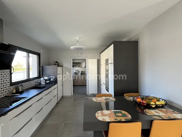 Hauteurs de Houlgate - Maison contemporaine 197 m² - 5 chambres dont 1 suite en RDC - DPE A - Terrai