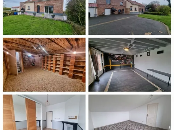 Grande maison familiale 220 m² - 4 chambres - jardin - axe Amiens / Roye