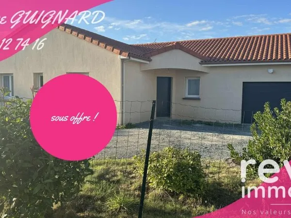 Pavillon de plain pied 100m² 4 chambres