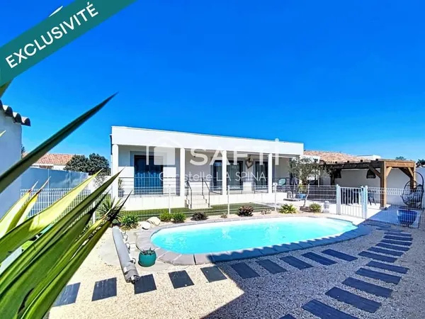 Maison familiale lumineuse avec jardin et piscine