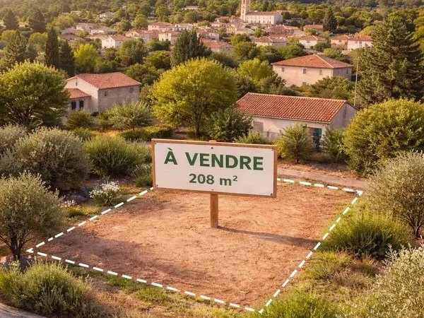 Terrain constructible 208 m²