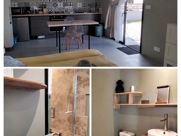 RARE - 2 studios indépendants sur terrain clos 500m2- Usage mixte