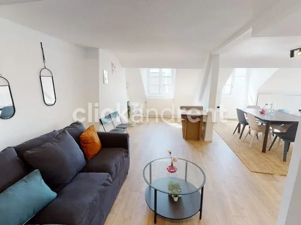 T5 en duplex, loué meublé, sur Rouen