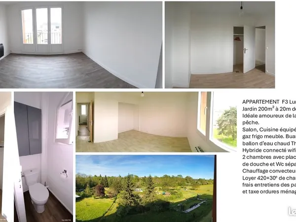 Appartement F3 - 63m² très lumineux