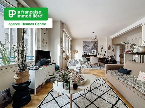 Appartement Rennes - Centre-Ville - Saint-hélier - 6 pièces - 120.35 m² - Balcon - Cave - Grenier