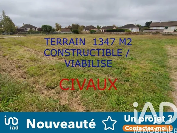 Vente Terrain à bâtir 1 347 m²
