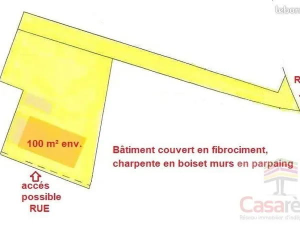 Entrepôt 96 m² FLEURY LES AUBRAIS
