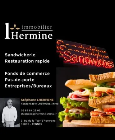 Fonds de commerce 100 m²