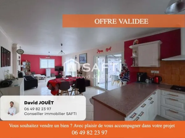 BELLE MAISON DE PLAIN-PIED AVEC TERRAIN CLOTURE