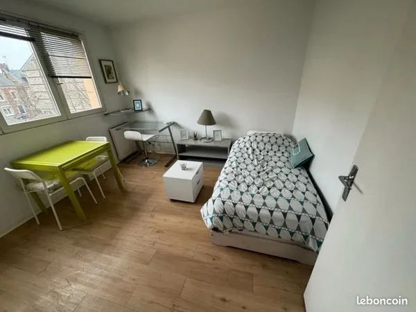 Studio meublé 16 m² - Rouen Saint-Sever - Proche transports et centre-ville