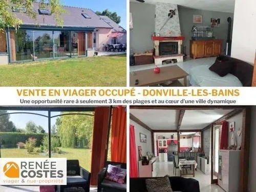 Viager occupé - F65 ans - DONVILLE LES BAINS (50350)