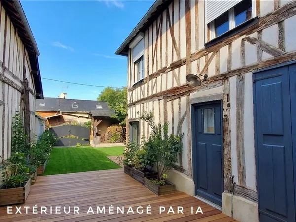 Vends maison normande au coeur du bourg de Cormeilles, Pays d'Auge - 150m²