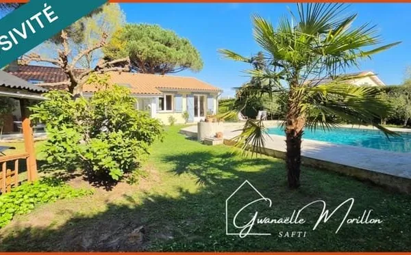 3 chambres (poss 4), véranda, garage, piscine