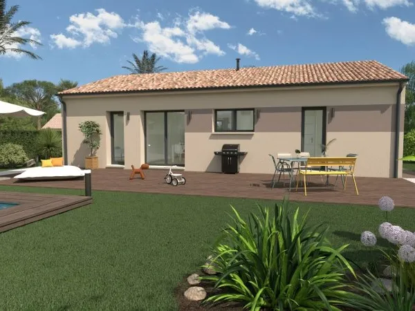 Terrain + maison 72 m²