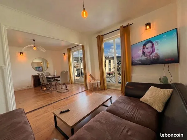 Appartement 78 m² hyper centre Vernon - 2 chambres - entièrement rénové - 220 000