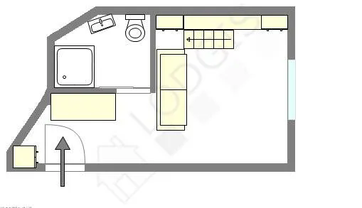 Appartement 1 pièce 14 m²