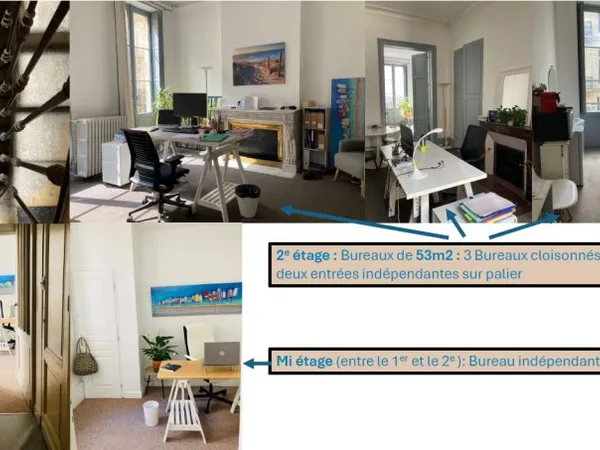 Loue bureaux 62m²