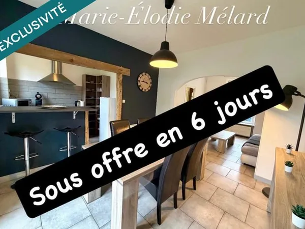 Maison individuelle avec potentiel d'évolution - 74,42 m² - 2,46 ares