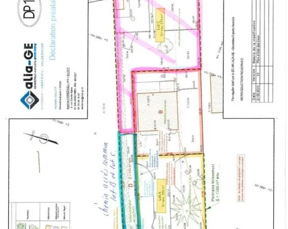 Terrain constructible 575 m2 entièrement viabilisés