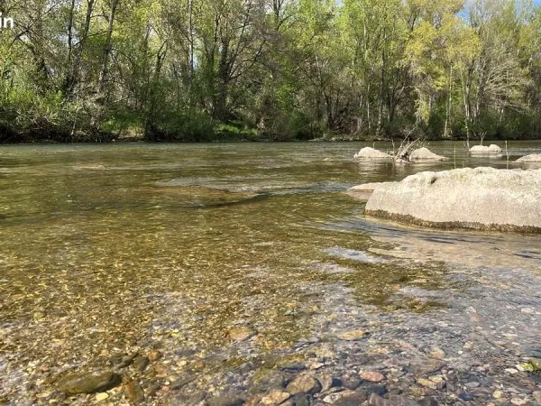 Terrain de loisirs arboré proche rivière (Orb)