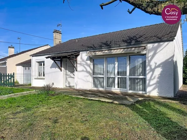 BELLEU, véritable plain pied, 3 chambres.