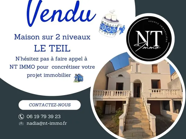 LE TEIL - MAISON EN PIERRE AVEC BEAUCOUP DE CHARME