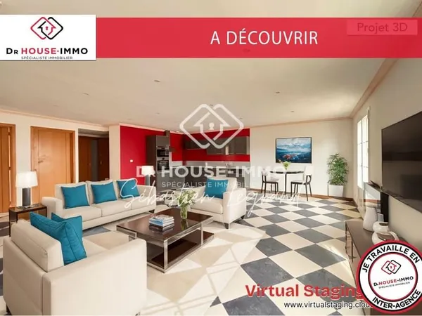 Appartement lumineux 3 pièces climatisé avec balcon et 2 places de stationnement