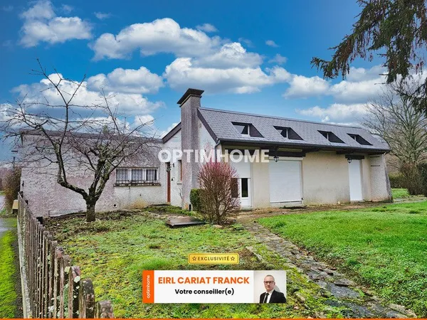 MAISON D'ARCHITECTE DE PLAIN-PIED SUR 80 M² AVEC GARAGE L'ENSEMBLE SUR 2339 M² DE TERRAIN CLOS