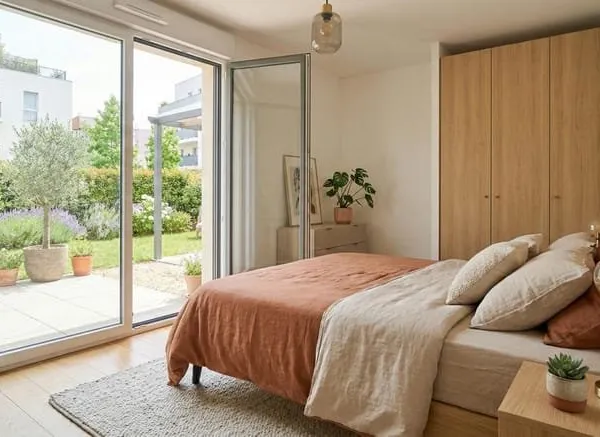 *Appartement deux pièces de 41 m², terrasse et jardin, avec parking - Coeur de la Cité-Jardin, Le Pl