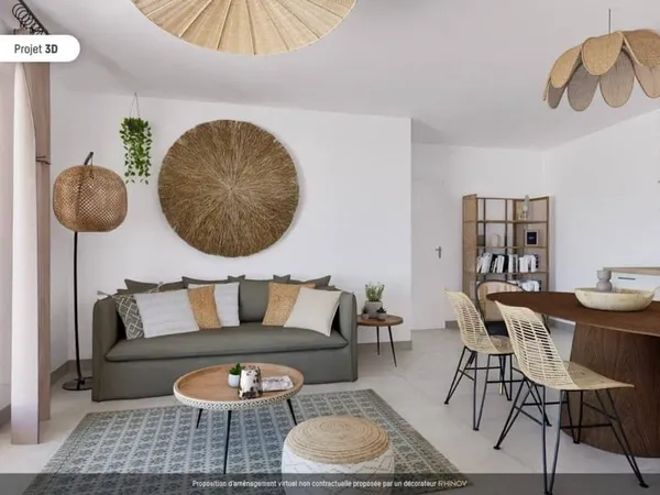 Appartement 3 pièces 59 m²