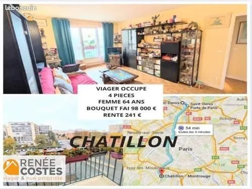 Appartement en Viager 4 pièces 68 m²