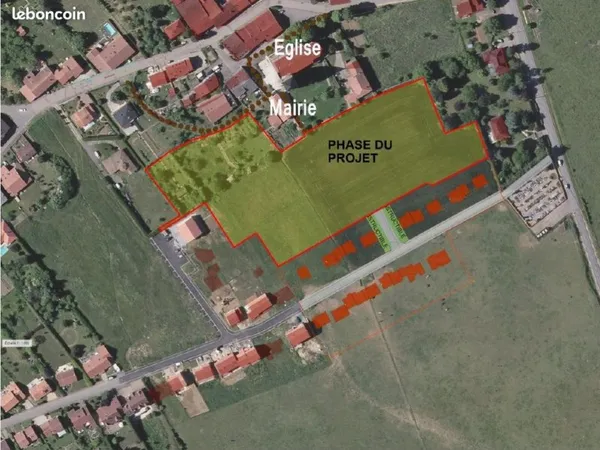 Terrain 586 m² Sainte-Barbe