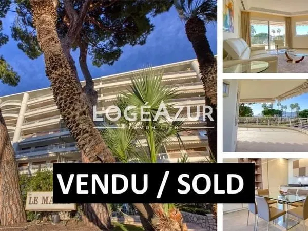 CANNES CROISETTE Appartement 4 Pièces Vue Mer