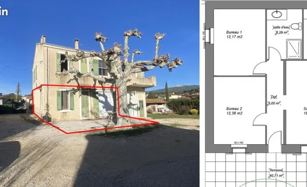Bureaux au calme et sécurisé - Location vide