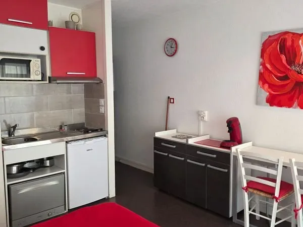 Studio meublé lumineux avec balcon - prêt à vivre