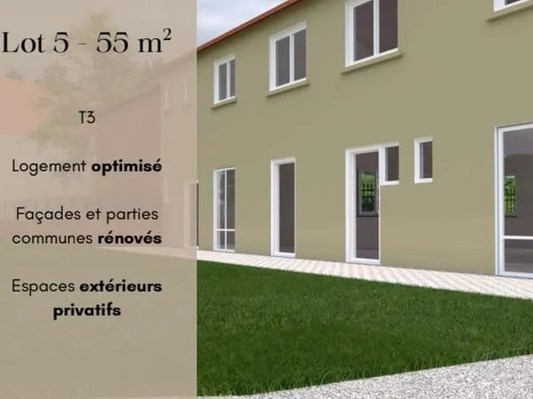 Appartement 3 pièces 55 m²