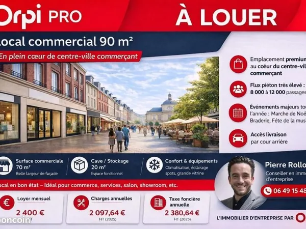 Commerce 77 m²