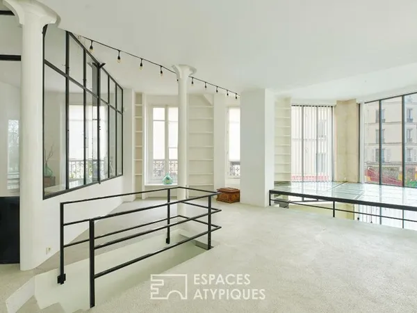 Lumineux loft en proue sur la Butte Montmartre