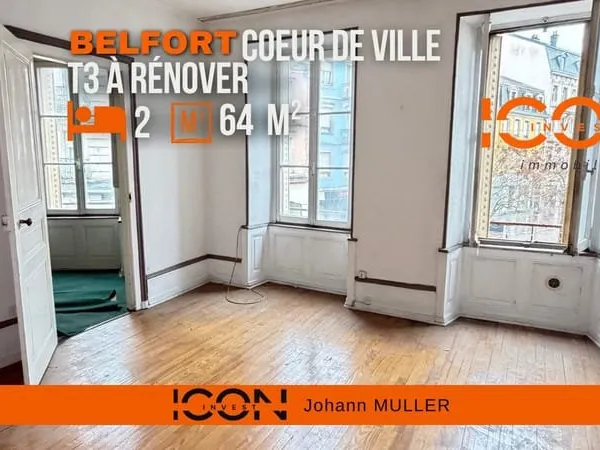 Appartement 3 pièces 64 m²