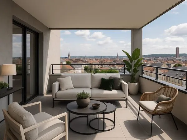 - Exceptionnel T4 + grande terrasse avec vue dans quartier très résidentiel