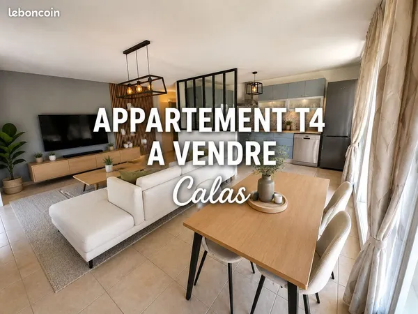 Appartement -4 pieces - 83m2 - Calas