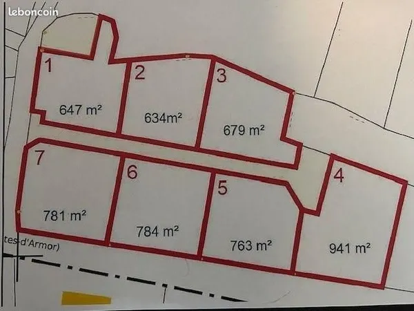 Terrain 679 m² Saint-Thual